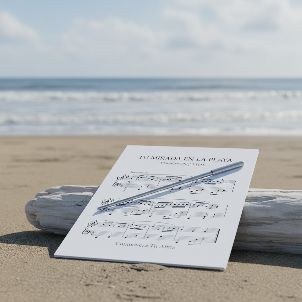 Foto de stock profesional de alta calidad sobre Descubre la Versión Orquestal de ‘Tu Mirada en la Playa’ que Conmoverá…