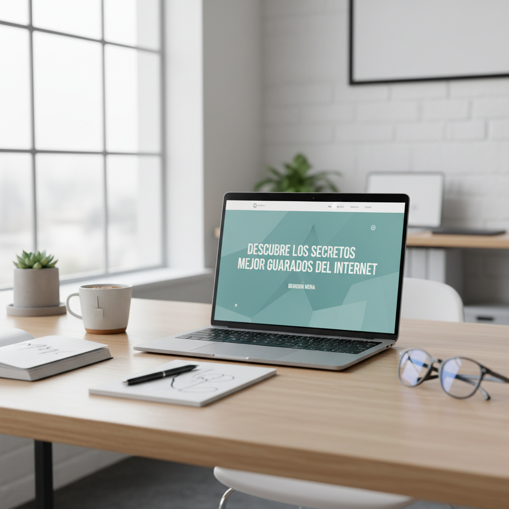 Foto de stock profesional de alta calidad sobre Descubre los Secretos Mejor Guardados del Internet en Brandon Mena, iluminación natural…