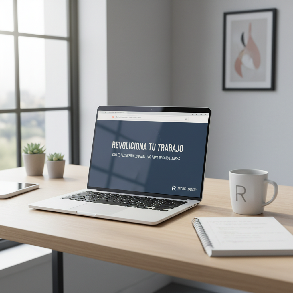 Foto de stock profesional de alta calidad sobre Revoluciona tu trabajo con el recurso web definitivo para desarrolladores en Arturo…