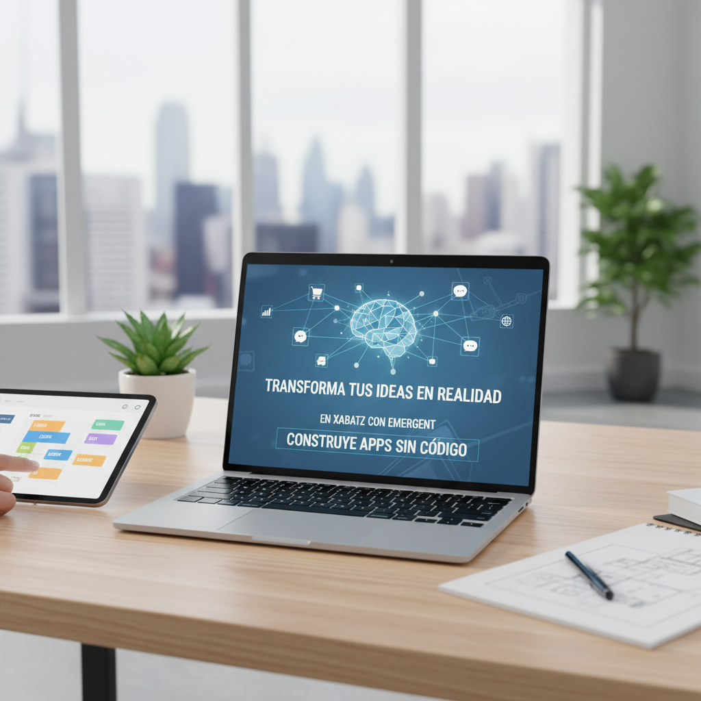 Foto de stock profesional de alta calidad sobre Transforma tus ideas en realidad en Xabatz con Emergent: Construye Apps sin…