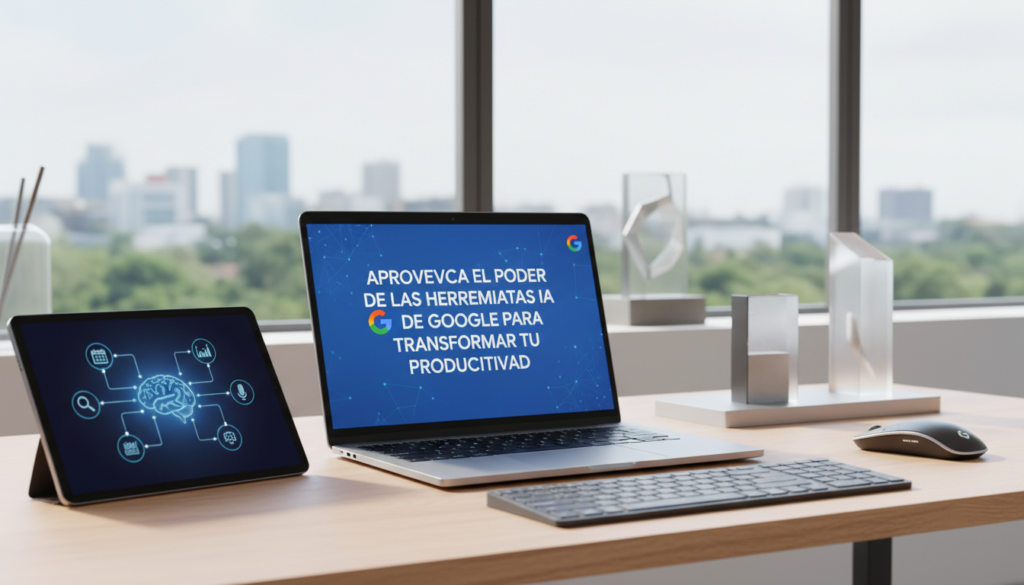 Foto de stock profesional de alta calidad sobre Aprovecha el Poder de las Herramientas IA de Google para Transformar tu…