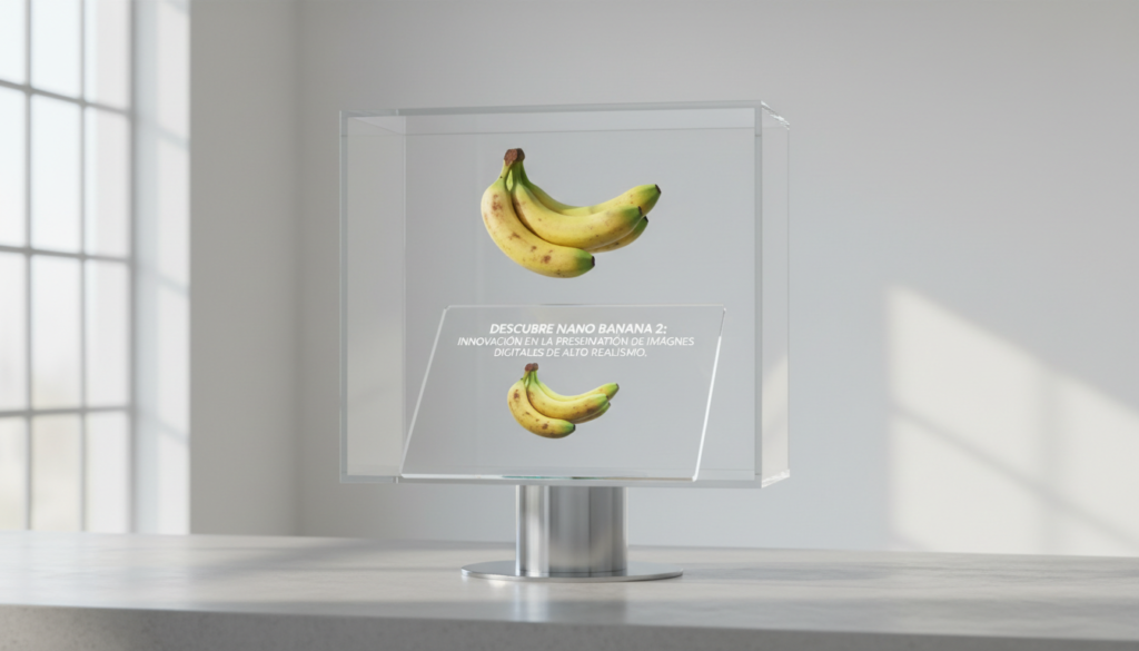 Foto de stock profesional de alta calidad sobre Descubre Nano Banana 2: Innovación en la Presentación de Imágenes Digitales de…