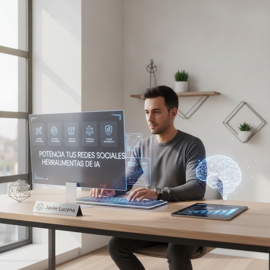 Foto de stock profesional de alta calidad sobre Potencia tus Redes Sociales: Herramientas de IA para Creadores de Contenido en…