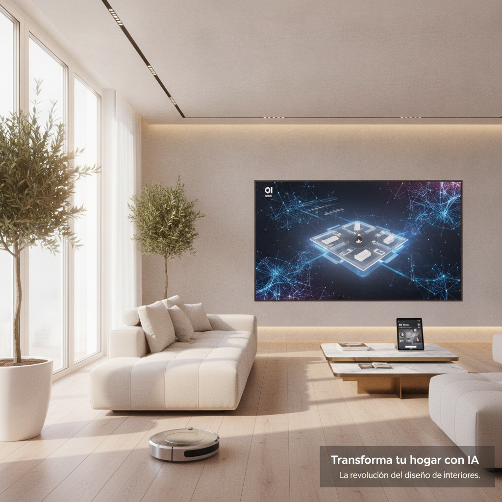 Foto de stock profesional de alta calidad sobre Transforma tu hogar con inteligencia artificial: La revolución del diseño de interiores,…