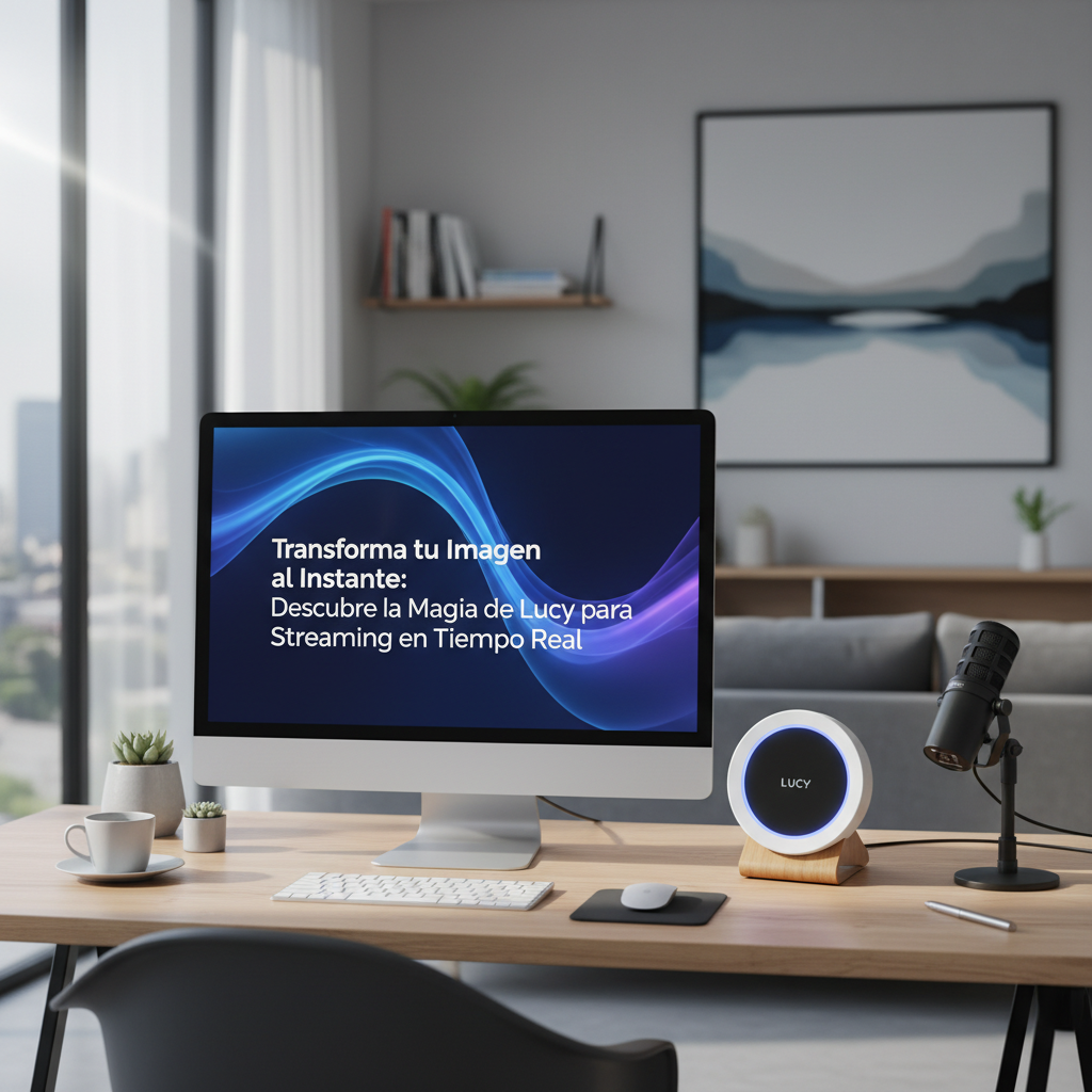 Foto de stock profesional de alta calidad sobre Transforma tu Imagen al Instante: Descubre la Magia de Lucy para Streaming…