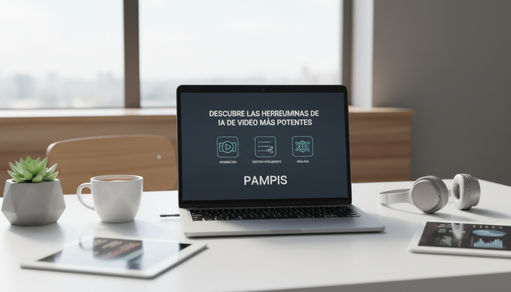 Foto de stock profesional de alta calidad sobre Descubre las Herramientas de IA de Video Más Potentes en Pampis, iluminación…