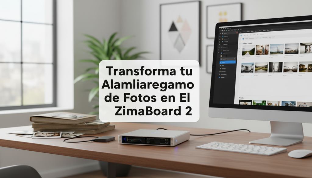 Foto de stock profesional de alta calidad sobre Transforma tu Almacenamiento de Fotos en El ZimaBoard 2, iluminación natural de…