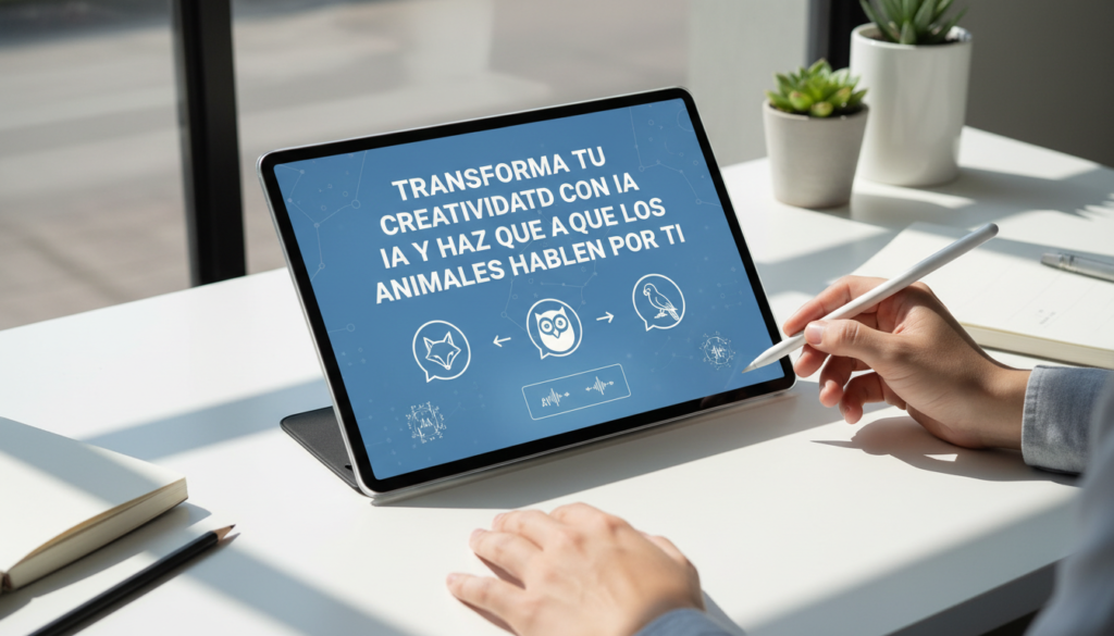 Foto de stock profesional de alta calidad sobre Transforma Tu Creatividad Con IA y Haz que los Animales Hablen por…